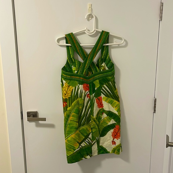 FARM RIO Fresh Forest Scarf Mini Dress - Picture 8 of 10